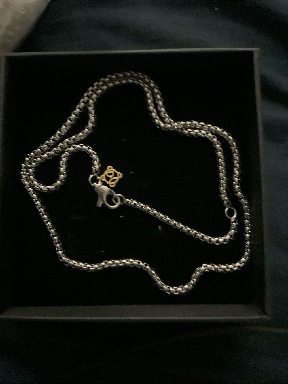 David Yurman Silver and Gold Rope Chain Necklace - Picture 2 of 3